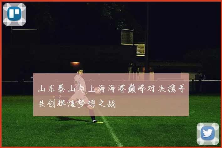 山东泰山与上海海港巅峰对决携手共创辉煌梦想之战